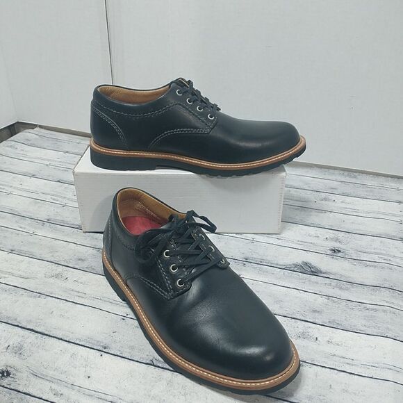 Boston Boot Co Berkeley Oxford Shoe Men Size 8 Black - Picture 1 of 9